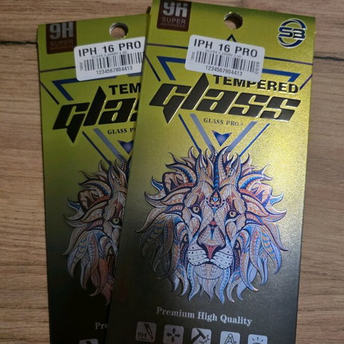 Tempered glass iPhone 16 Pro, new, pack of 2
