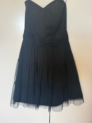 Lynne Black Strapless Dress with Tulle Like New