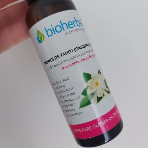 Gardenia oil Monoi de Tahiti natural floral scent 50ml new