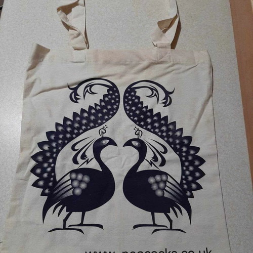 Peacocks UK women's shoulder tote bag for shopping new, black-white