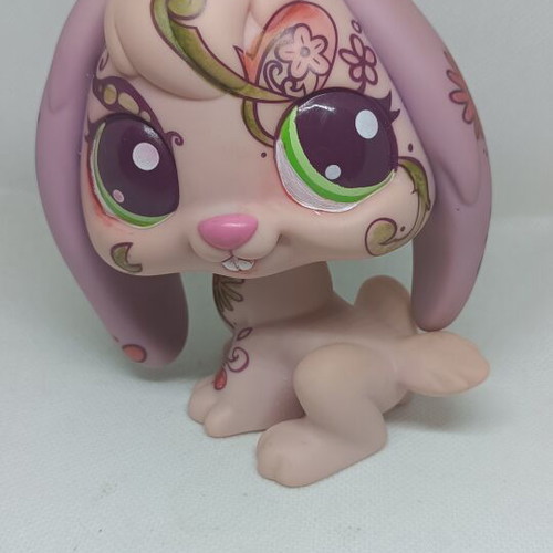Littlest Pet Shop Jumbo Purple Bunny figure used for custom project