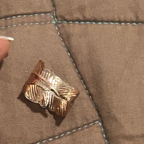 Rosegold ring for pinky finger like new, adjustable size