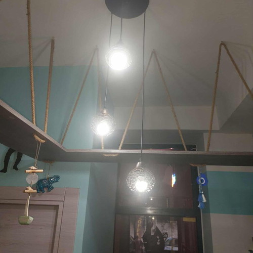 Modern ceiling light like new with adjustable height