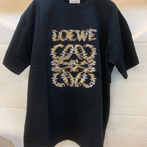 Loewe t-shirt new, size XXL, black embroidered logo