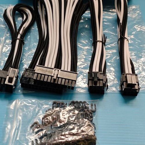 EZDIY-FAB new PSU extension cable set for PC 24-pin/8-pin to 6+2-pin