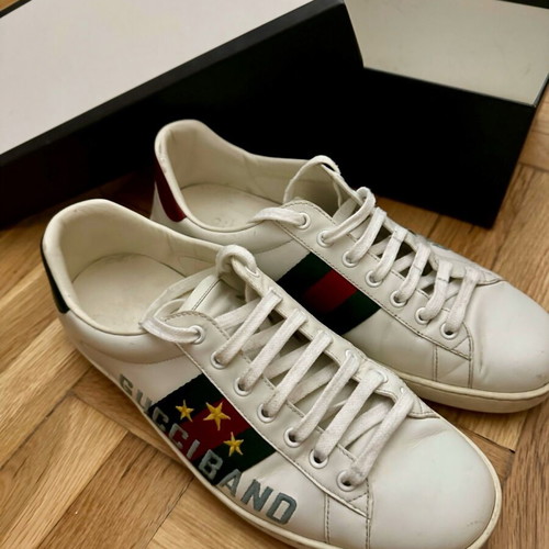 Gucci Ace Gucciband sneakers used, size EU 42, white