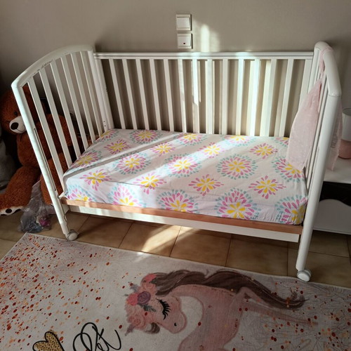 Pali wooden crib with storage and Maclaren baby stroller like new