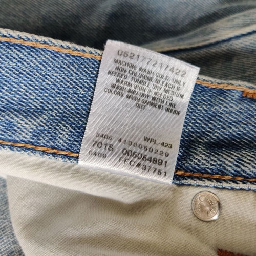 Levi's 505 jeans μεταχειρισμένα, μέγεθος W36 L31, μπλε ξεβαμμένο