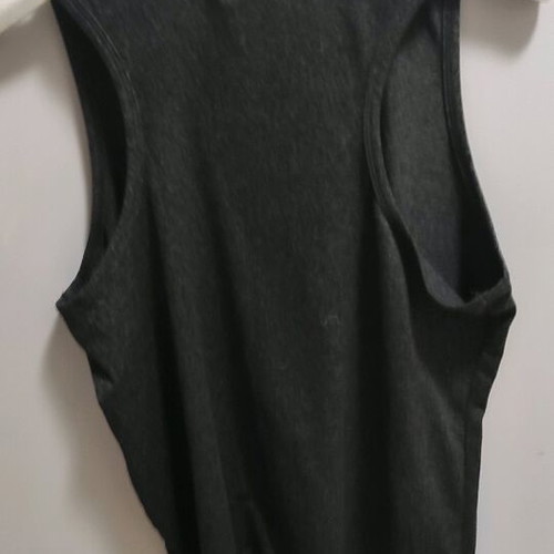 Sleeveless blouse like new, gray, size XXL