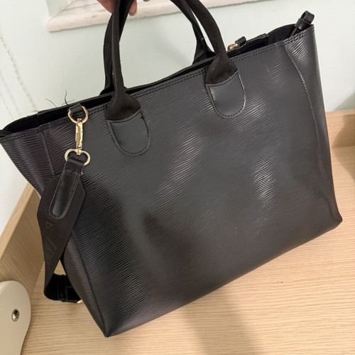 FRNC black shopper bag, shoulder style