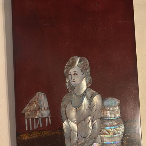 Traditional Vietnamese Wall Art like new