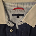 Oxford Company XL shirt used, white and blue