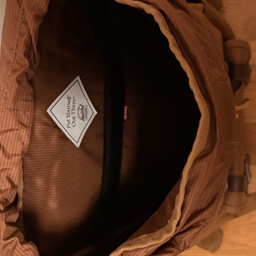 Herschel Little America Backpack like new, bronze brown, 30 L
