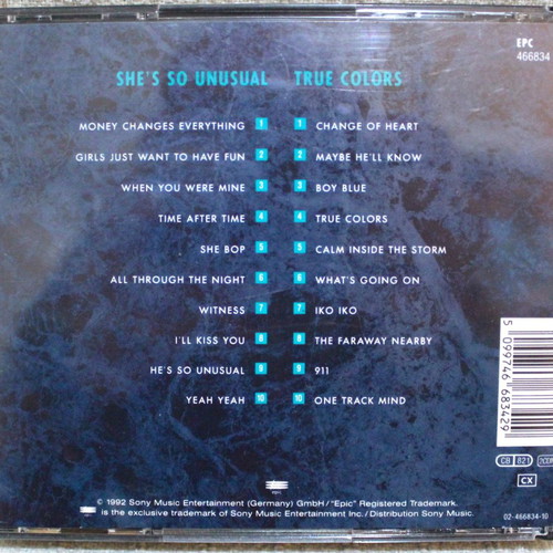 Cyndi Lauper She's So Unusual & True Colors CD used, double album
