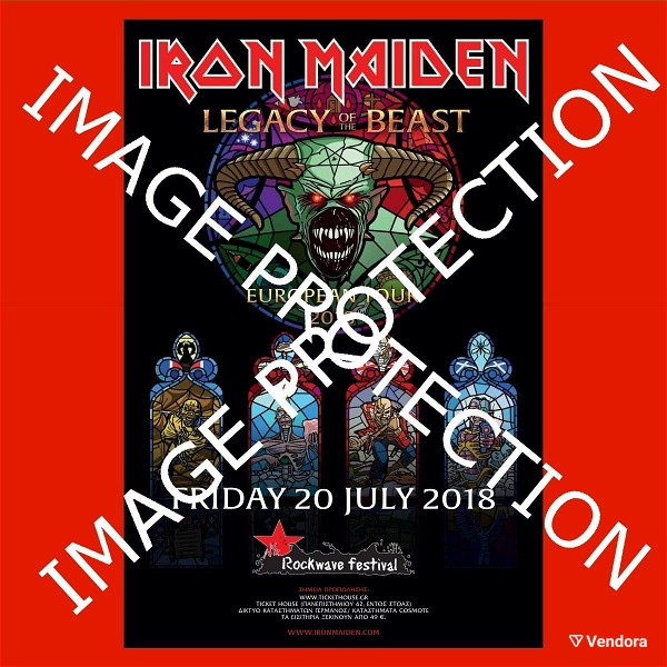  Iron Maiden Legacy Of The Beast  afisa afissa poster poster sinavlias 2018 Legacy Of The Beast tour