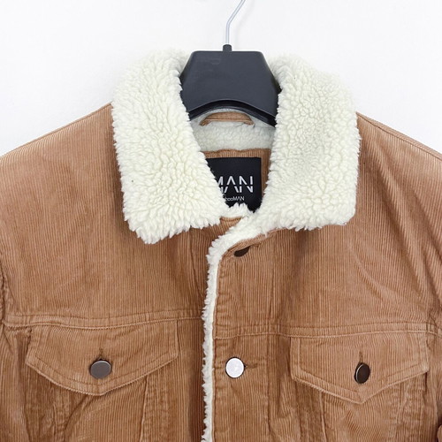 BoohooMAN Brown Corduroy Jacket Large used