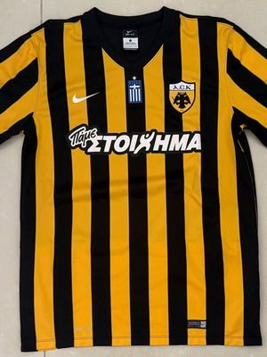 AEK Athens Vasilis Lampropoulos Signed Jersey used 2015/2016 large