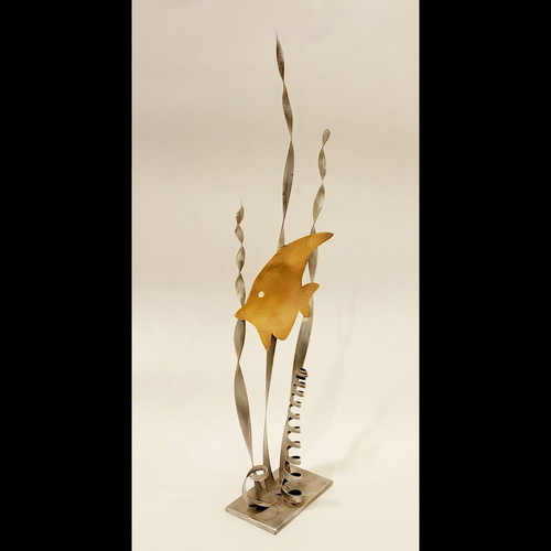 Vythos metal table decor new, minimalist design 43x15x6cm