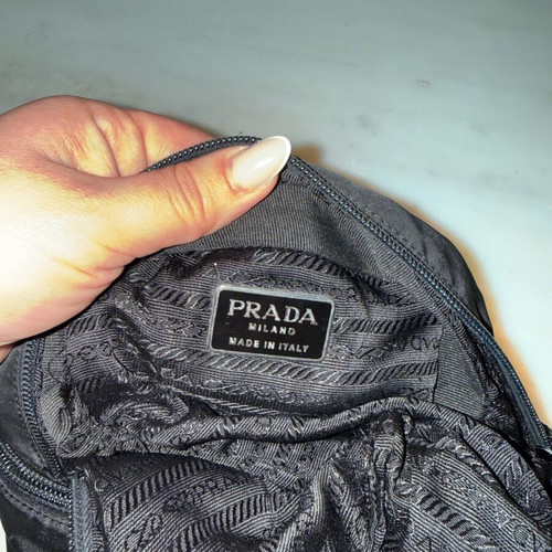 Prada Re-Nylon used black vintage backpack