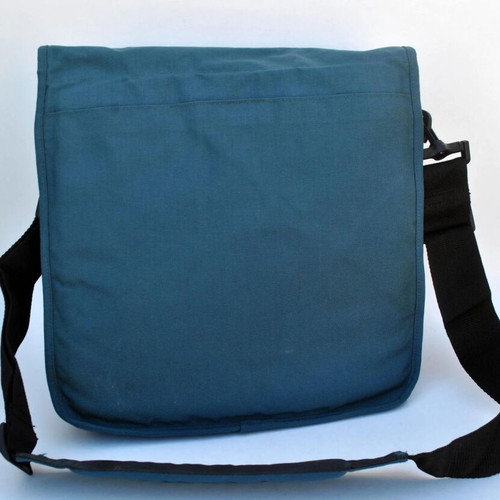 Eastpak Vintage Messenger Bag Blue Shoulder Laptop Y2K, like new