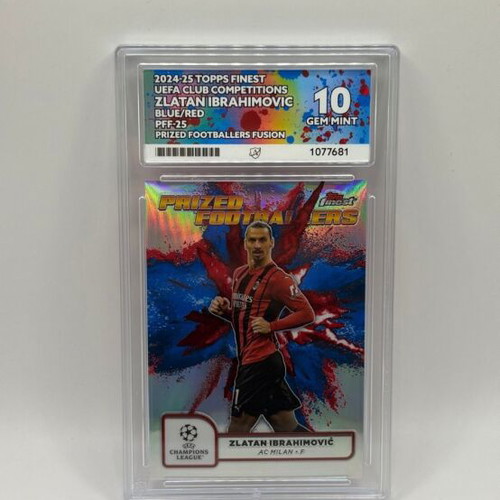 Zlatan Ibrahimovic Prized Footballers Fusion Card Gem Mint 10 Blue/Red