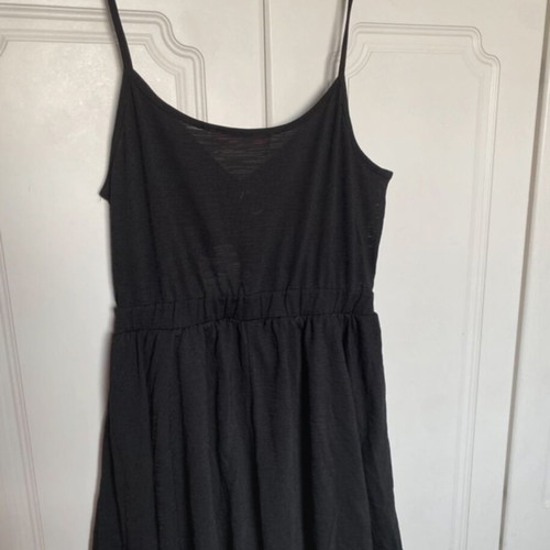Pink Woman short romper with front opening like new, black