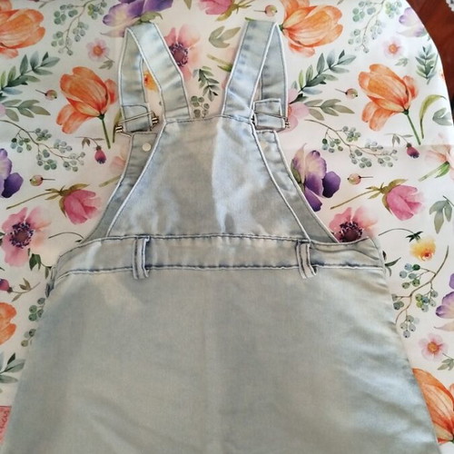 Denim overalls used, set of 3 for 18-24 months