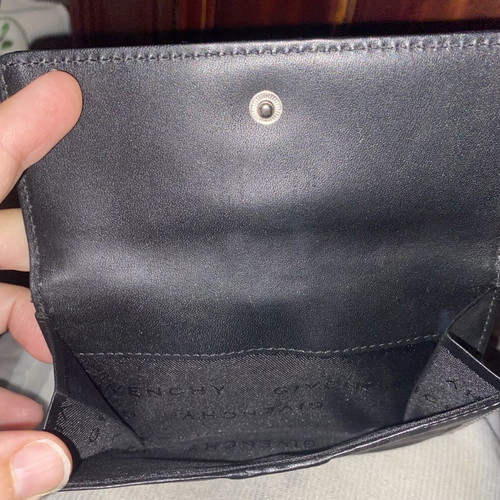 Givenchy Vintage Monogram Canvas & Leather Wallet
