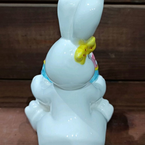 Vintage Easter egg holder bunny new