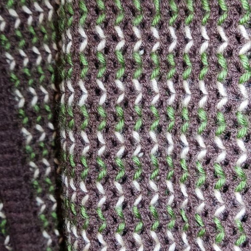 Handmade cardigan XL like new, brown, green, beige
