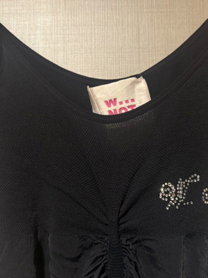 Black semi-transparent dress used, size S