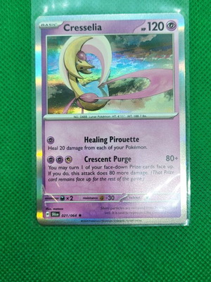Cresselia 021/064 Holo Rare Shrouded Fable Pokemon TCG card like new