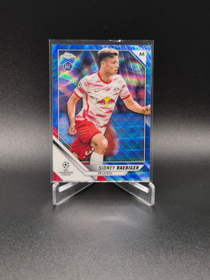 2021 Topps Chrome UEFA Champions League Blue Wave Sidney Raebiger #60 Rookie RC μεταχειρισμένο