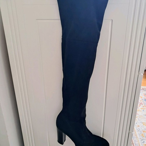 Sante black suede over-the-knee boots like new size 37