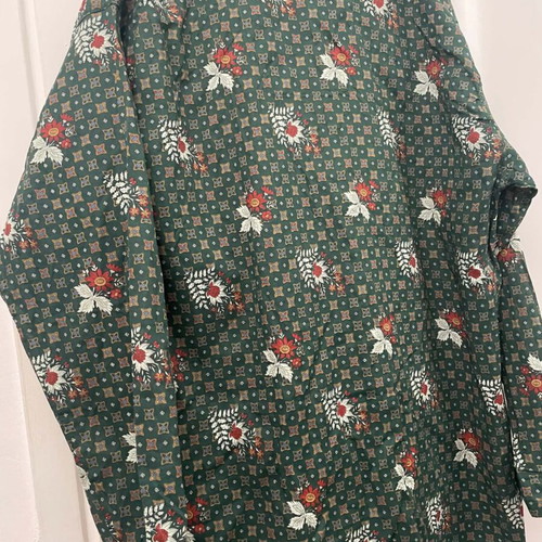 Eros women's pajama like new, green, cotton, breathable fabric