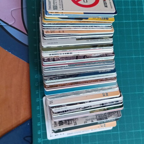Greek OTE phone cards used, pack of 80