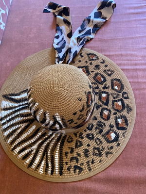 Hand-painted hat new, size 57
