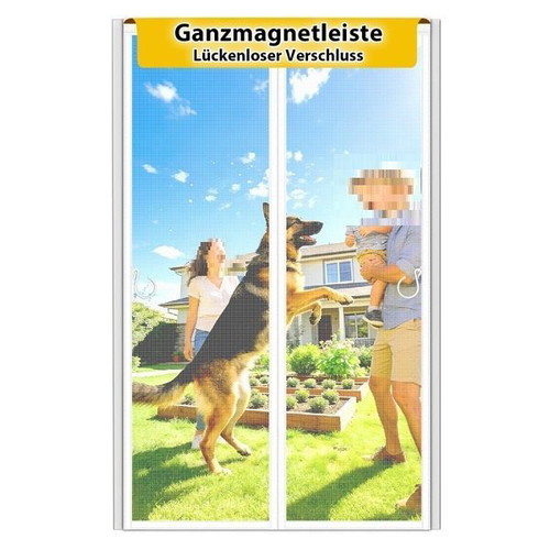 HOFUDON magnetic insect screen for balcony door 100 x 200 cm fiberglass