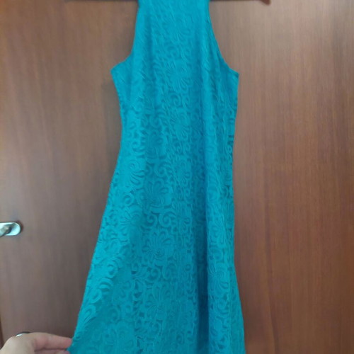 Mini dress turquoise lace like new