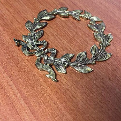 Bronze Decorative Wreath used, diameter 15cm