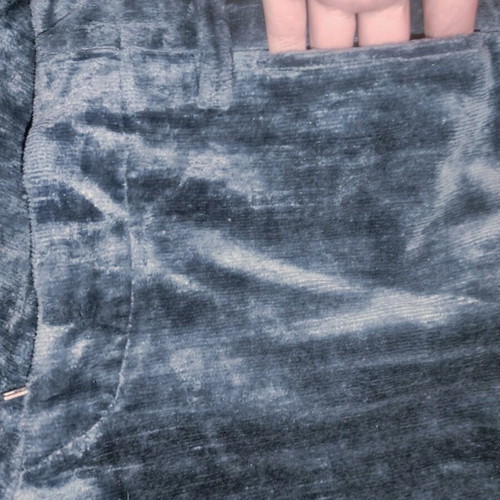 Velvet flare trousers blue used, size XS