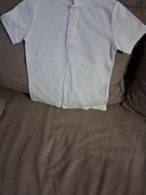 White summer shirt with collar, H&M, for school events