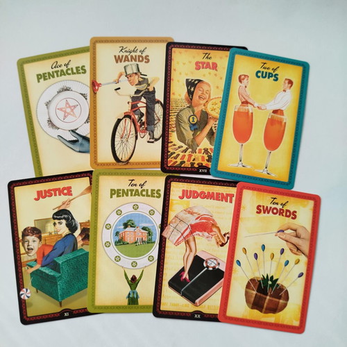 The Housewives Tarot card set like new, vintage 50s style
