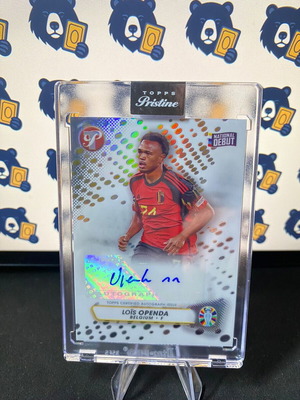 Κάρτα Lois Openda Auto Belgium 2023 Topps Pristine Road to UEFA Euro 2024 καινούργια