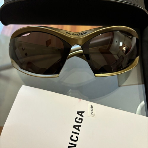 Balenciaga sunglasses beige like new with full set