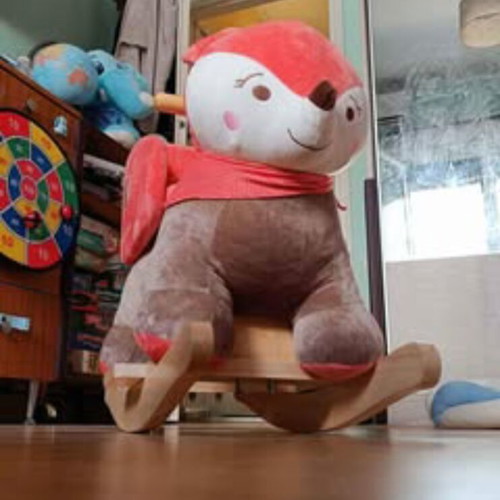 Rocking fox like new, suitable for children up to 1.5 years old