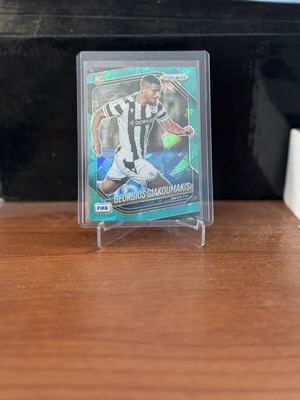 2025 Panini Prizm FIFA Giakoumakis Teal Ice card, PAOK