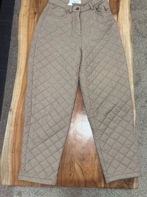 Arpyes pants used, small, beige, quilted style