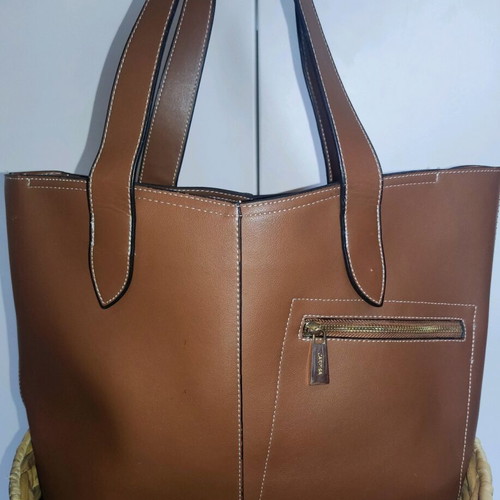 Carpisa shoulder bag synthetic leather like new, brown