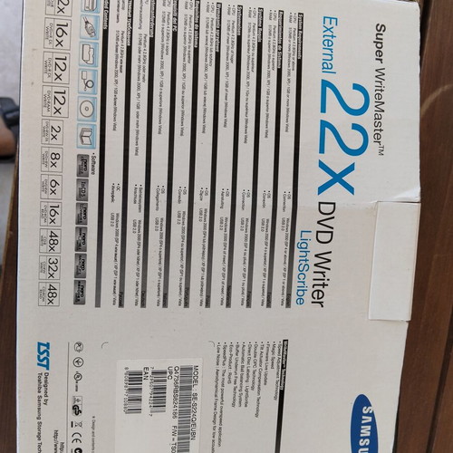Samsung external DVD writer SE-S224 like new